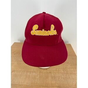 Florida‎ State Seminoles Hat Sportcap Youth Adjustable Mesh Red Gold